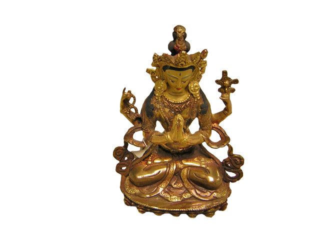 Chenringe made of Bronze with gold plated face from Nepal